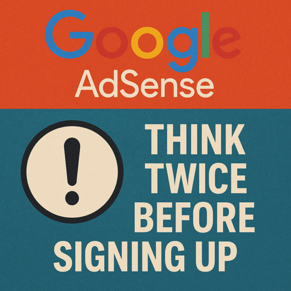 Why You Might Think Twice Before Signing Up for Google AdSense