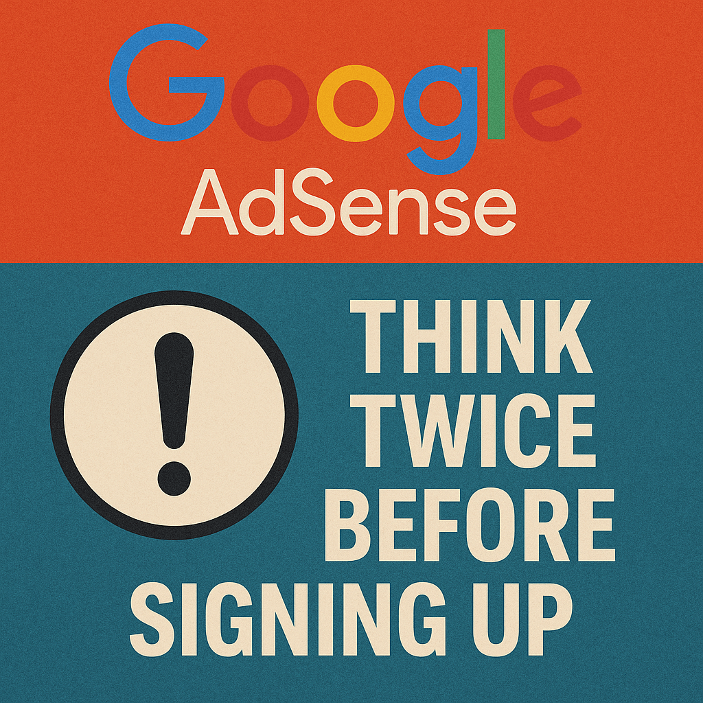 Why You Might Think Twice Before Signing Up for Google AdSense